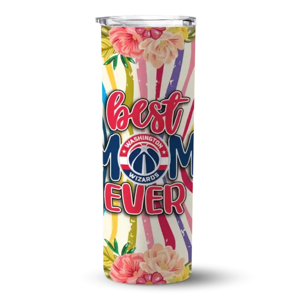 washington wizards flower cluster skinny tumbler best selling 1.webp